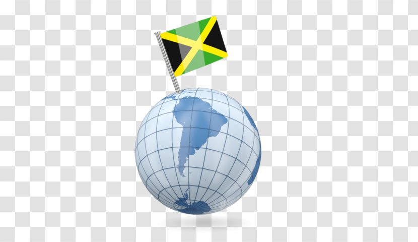 Flag Of Jamaica National Globe Map - World Transparent PNG