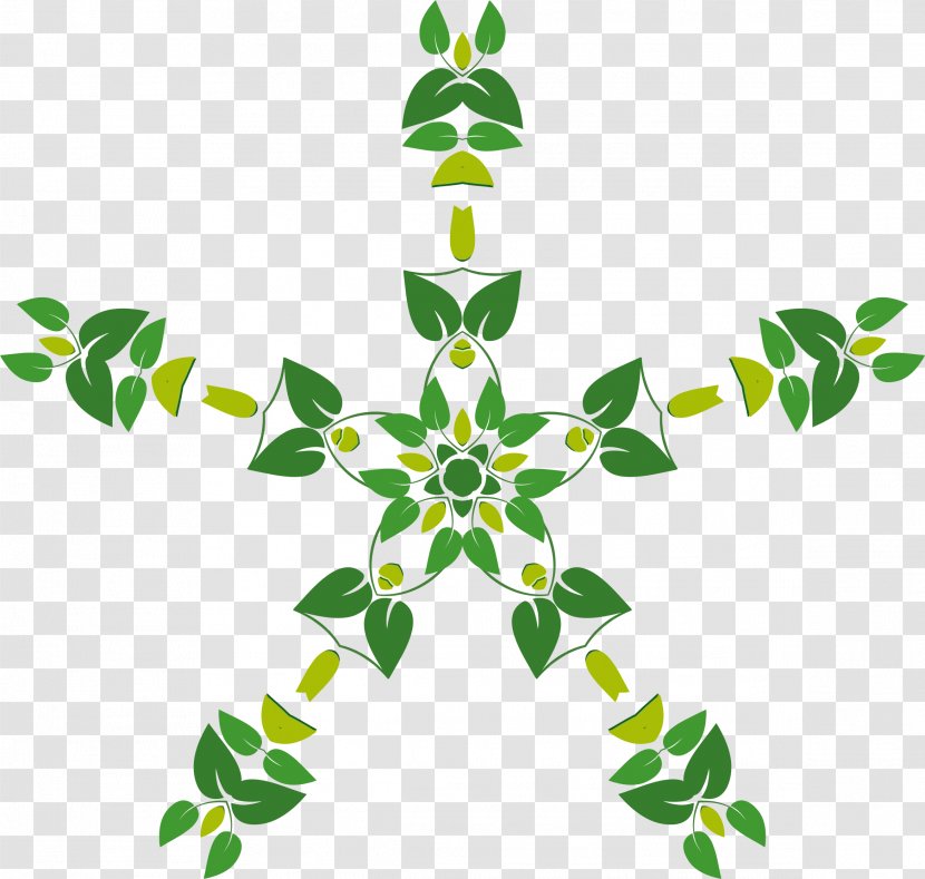 Leaf Snowflake Drawing Clip Art - Shape - Floral Ornament Transparent PNG