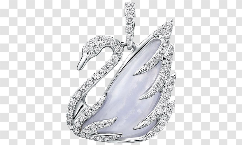 Cygnini Pendant Jewellery Swarovski AG Designer - Bitxi - Jewelry White Swan Transparent PNG