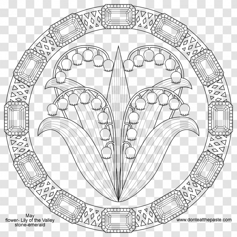 Coloring Book Mandala Birthstone Child Adult Transparent PNG