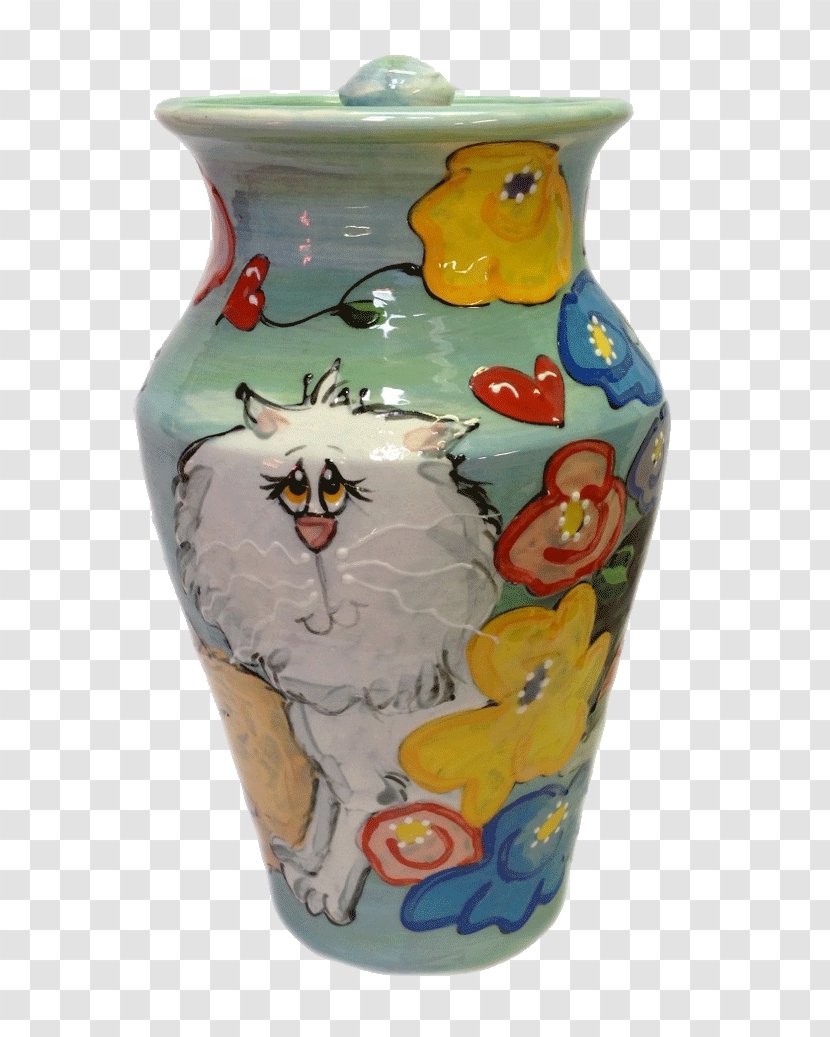 Ceramic Vase Jug Tableware Pottery - Hand-painted Puppy Transparent PNG