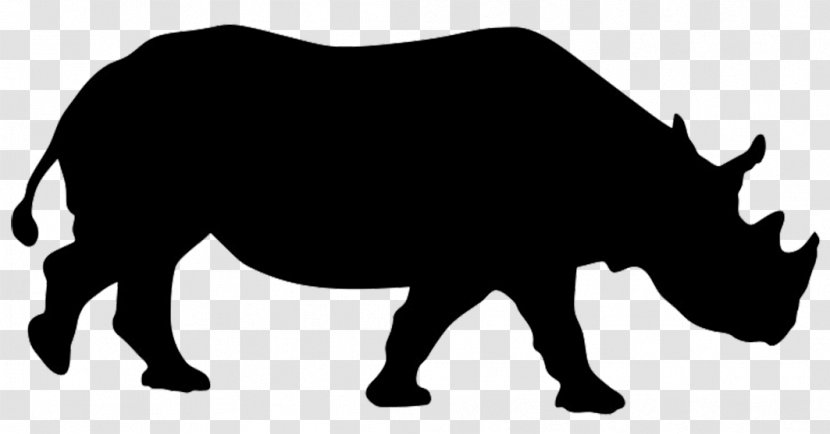 Rhinoceros Silhouette Animal Clip Art - Rhino Transparent PNG