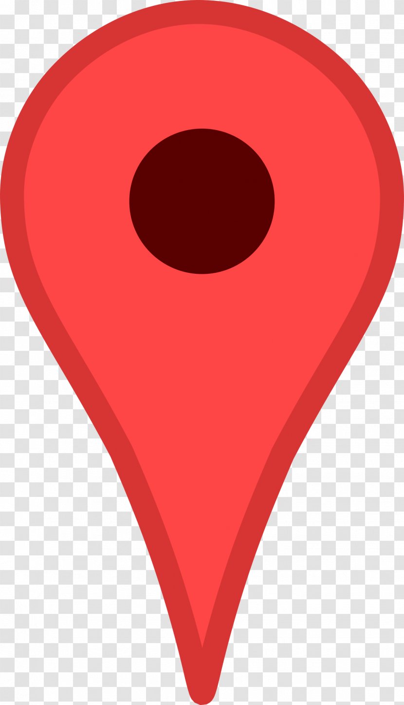 Google Maps Pin Map Maker - Heart Transparent PNG