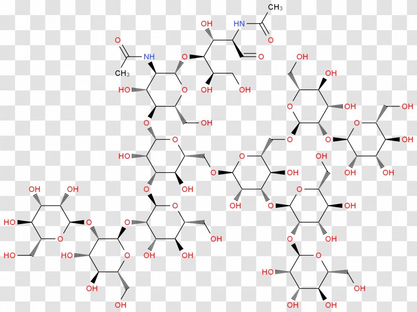 Glycan N-Acetylglucosamine Di(N-Acetyl-D-Glucosamine) Sigma-Aldrich - Symmetry - Coffee Molecule Structure Transparent PNG