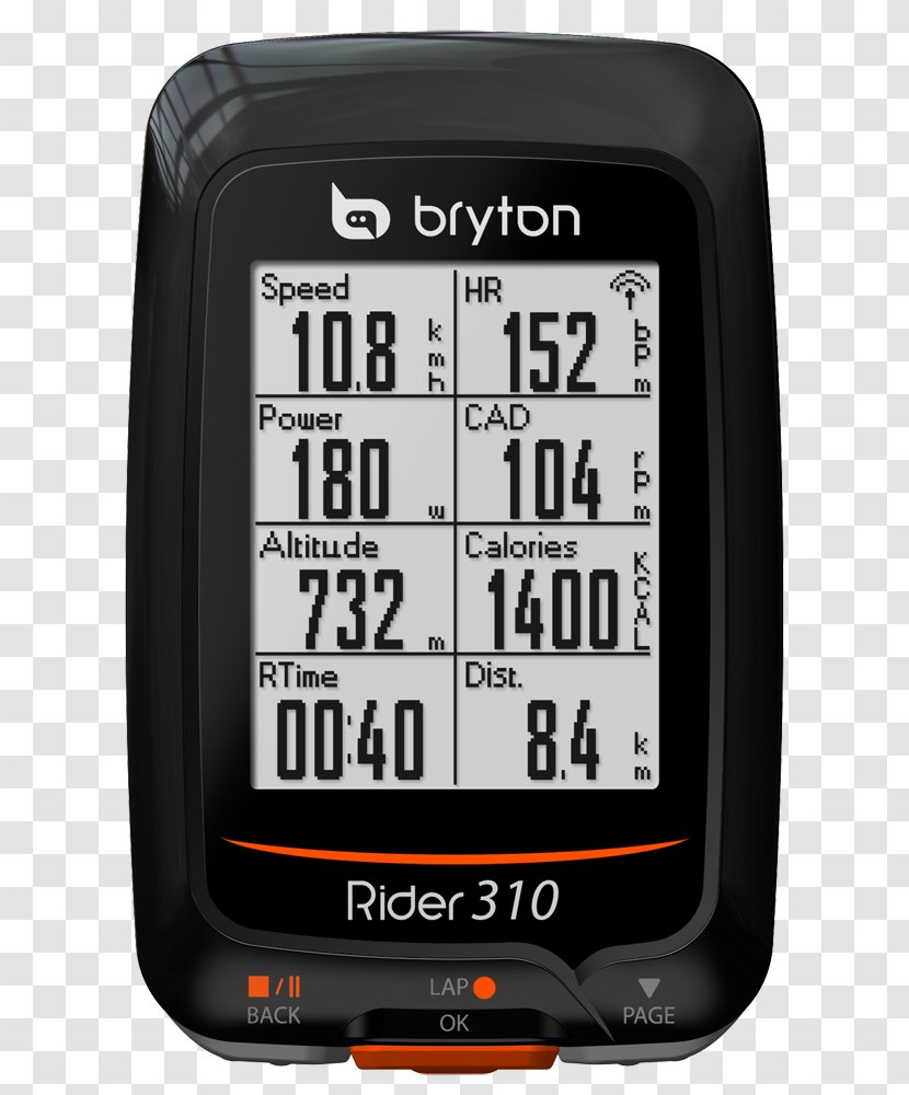 Bicycle Computers BRYTON Rider 330T 2018 GPS Navigation Systems - Electronics Transparent PNG