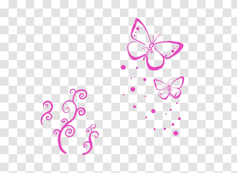 Butterfly Pink Computer File - Graphics Transparent PNG