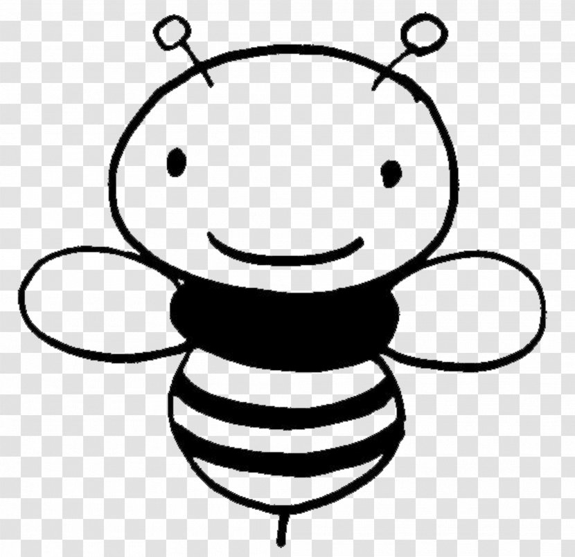 Western Honey Bee Clip Art Drawing Queen - Face Transparent PNG