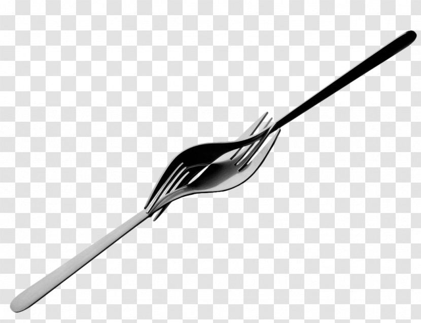 Black And White Material Spoon - Fork Transparent PNG