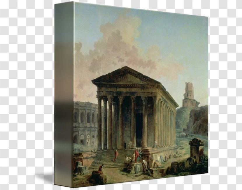 Ancient Rome Maison Carrée Roman Empire History Architecture - Painting Transparent PNG