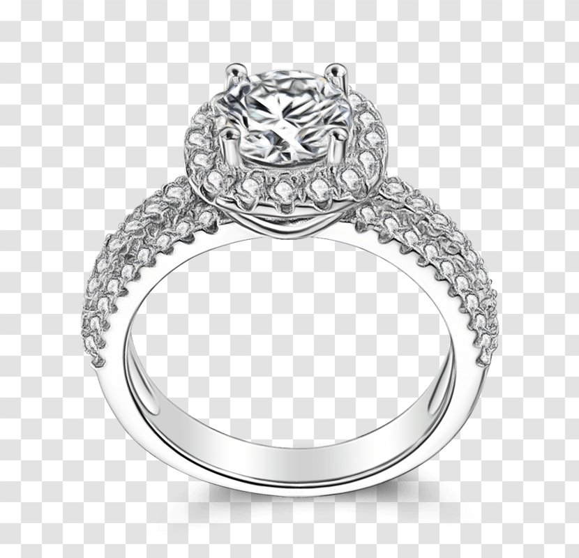 Engagement Ring Jewellery Wedding Diamond - Platinum - Fashion Accessory Transparent PNG