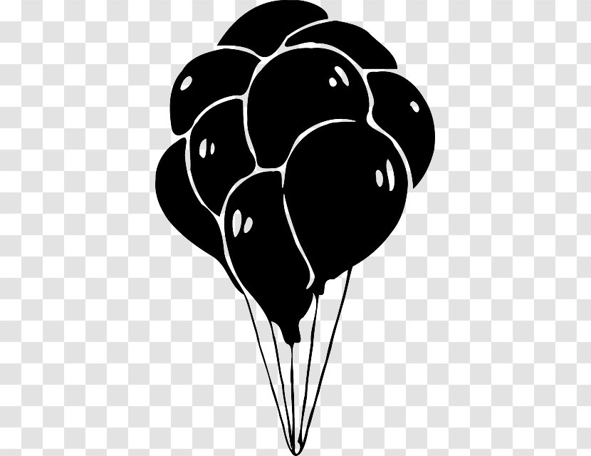 Toy Balloon Gas Clip Art - Plant - Outline Transparent PNG