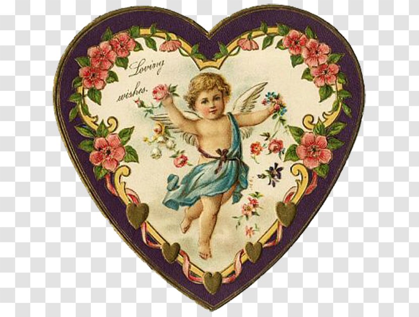 Valentine's Day Victorian Era Paper Ephemera Gift - Cupid Transparent PNG