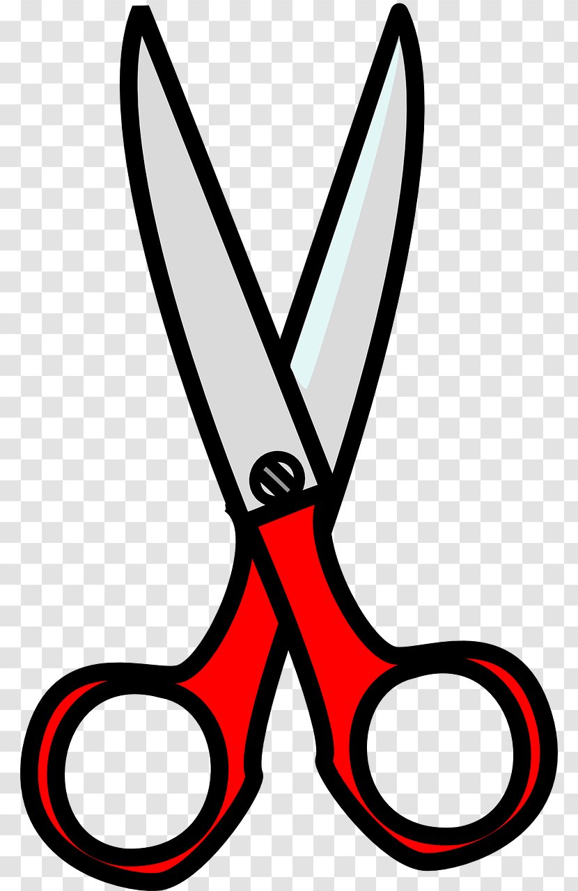 Scissors Clip Art - Black And White Transparent PNG