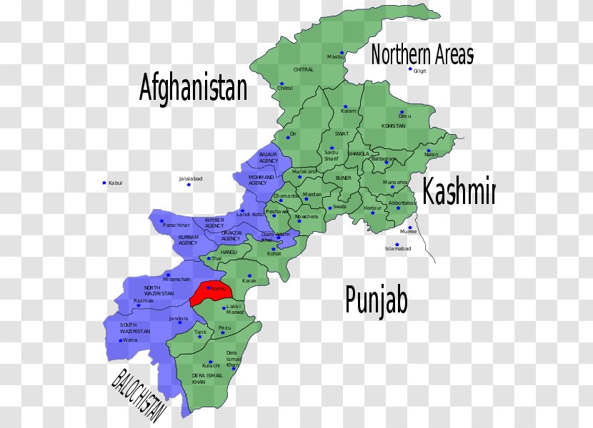 Malakand District Mardan Charsadda Bannu Nowshera, Khyber Pakhtunkhwa - Pakistan - Map Transparent PNG