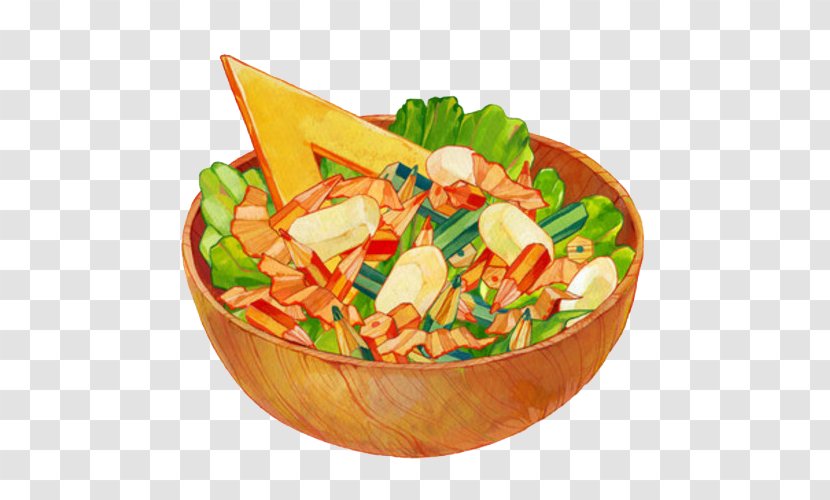 Painting Drawing - Salad - Fun Hand Material Picture Shape Transparent PNG
