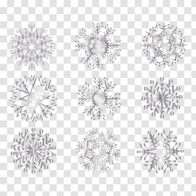 Snowflake - Point - White Snowflakes Transparent PNG