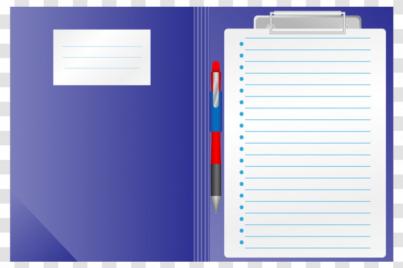 Paper Notebook Page - Fountain Pen - Folder Within A Pages Transparent PNG