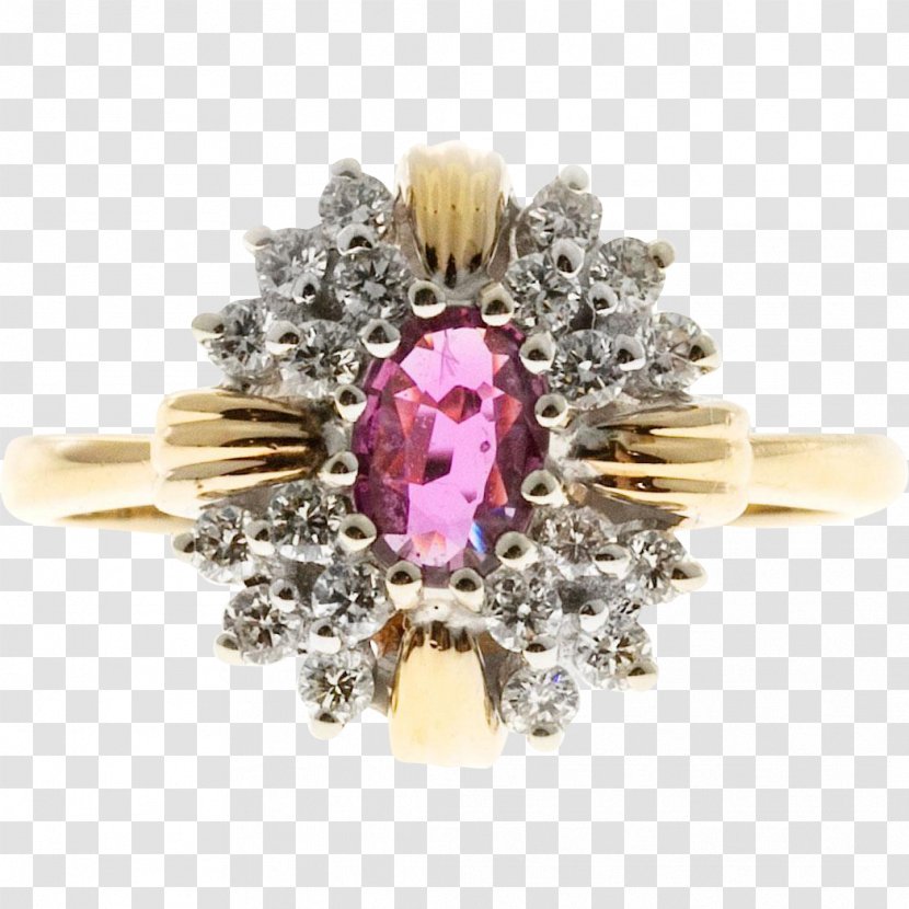 Ruby Ring Carat Diamond Gold Transparent PNG