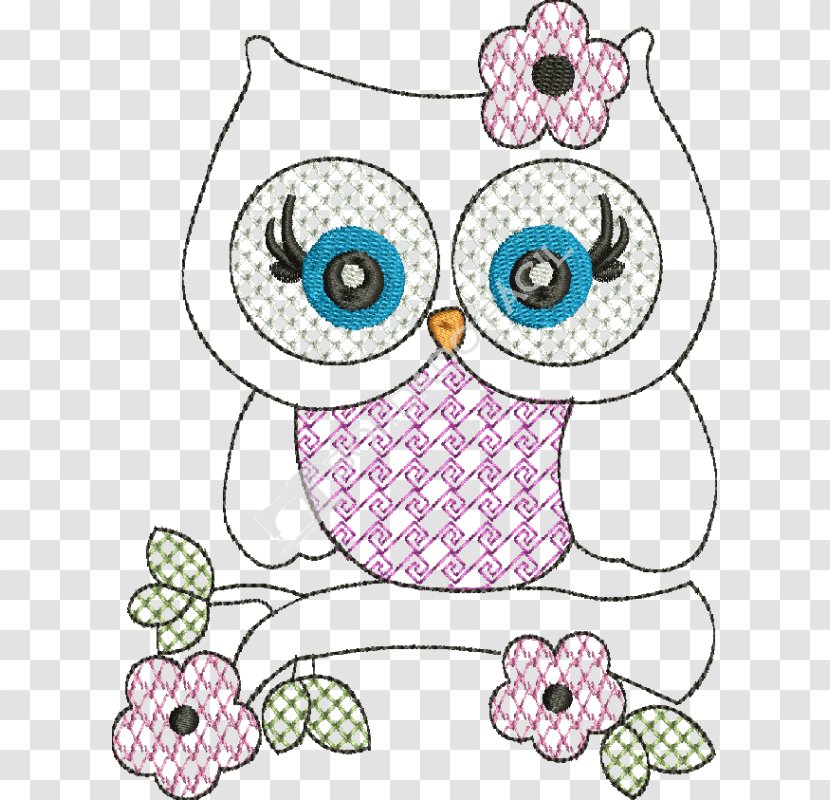 Bordado Fácil Embroidery Little Owl Craft Pattern - Drawing - Aviao Transparent PNG