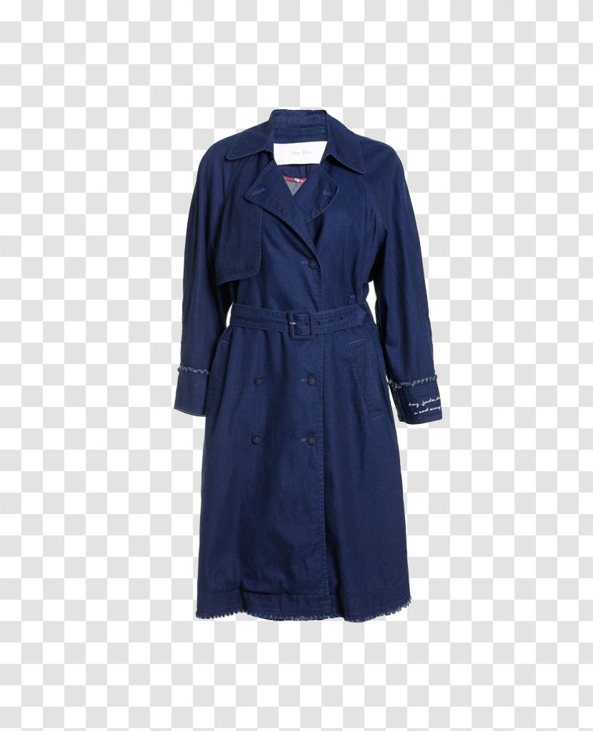 Blue Trench Coat Sleeve - Navy - Dark Jacket Transparent PNG