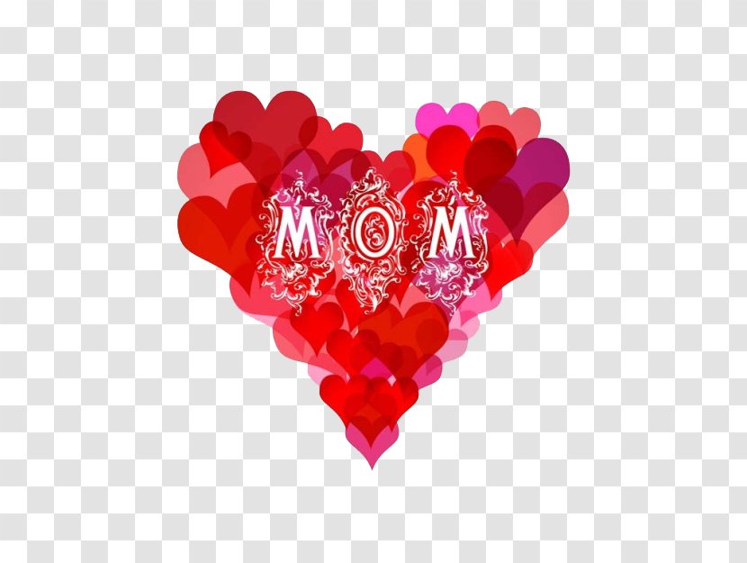 Mother's Day Gift Illustration - Love - MOM Transparent PNG