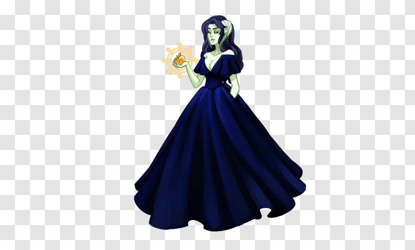 Gown Cobalt Blue Character Costume - Design - Deadly Chaos Transparent PNG