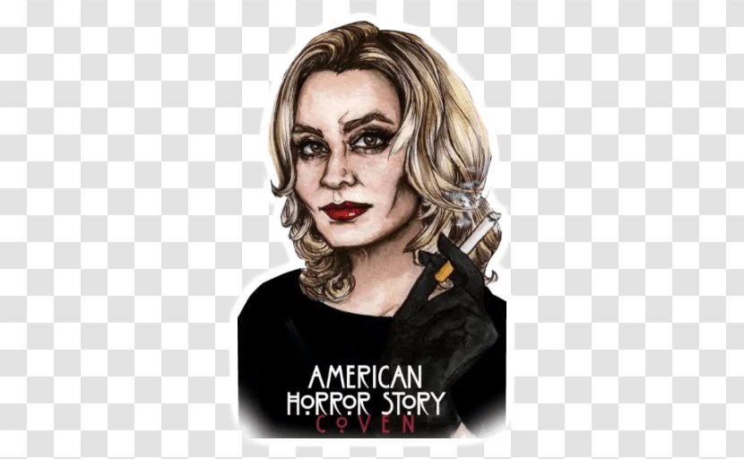 Jessica Lange American Horror Story Zoe Benson Cordelia Foxx Fiona Goode - Brown Hair Transparent PNG