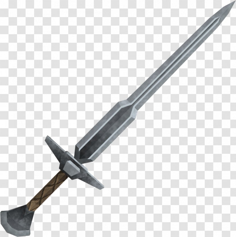 Old School RuneScape Weapon Longsword - Runescape - Steel Transparent PNG