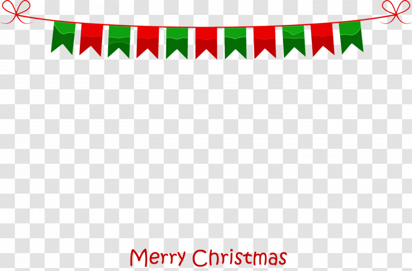 Red Green Text Christmas Transparent PNG