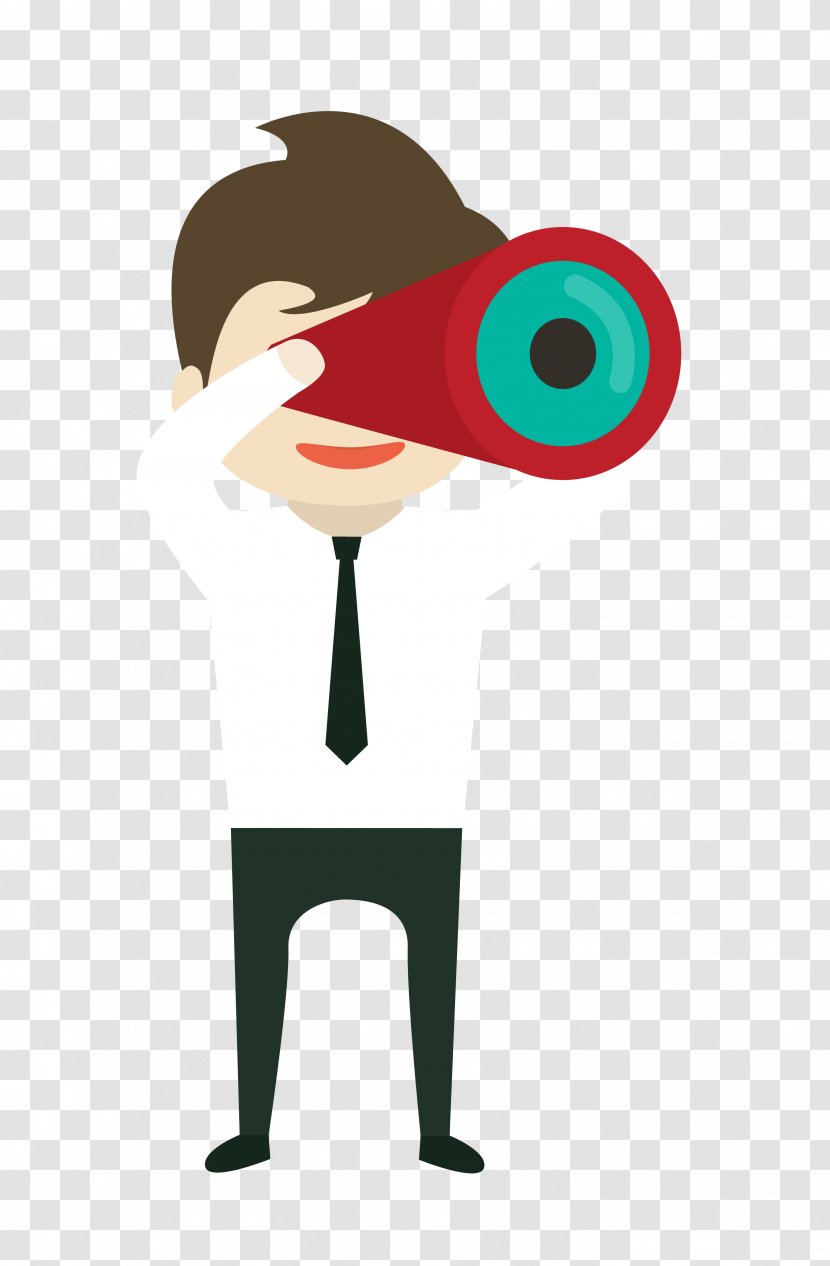 Small Telescope Clip Art - Animation - The Man With Transparent PNG