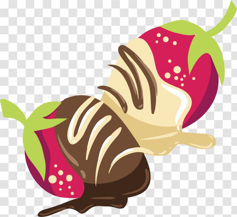 Fruit Chocolate Strawberry Illustration - Vector Transparent PNG