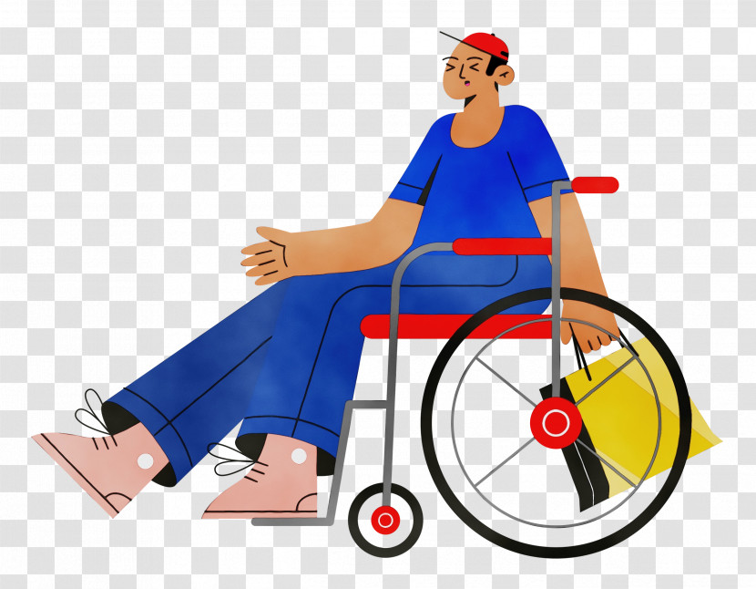 Cartoon Wheelchair Sitting Joint Behavior Transparent PNG