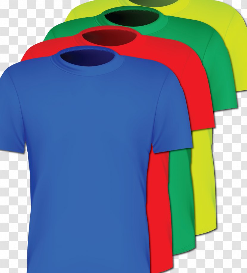 T-shirt Red Sleeve Blue-green - T Shirt - T-shirts Transparent PNG