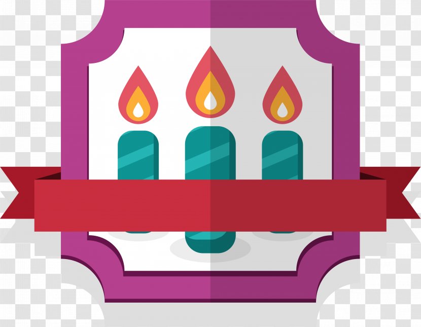 Candle Birthday Clip Art - Purple Label Transparent PNG