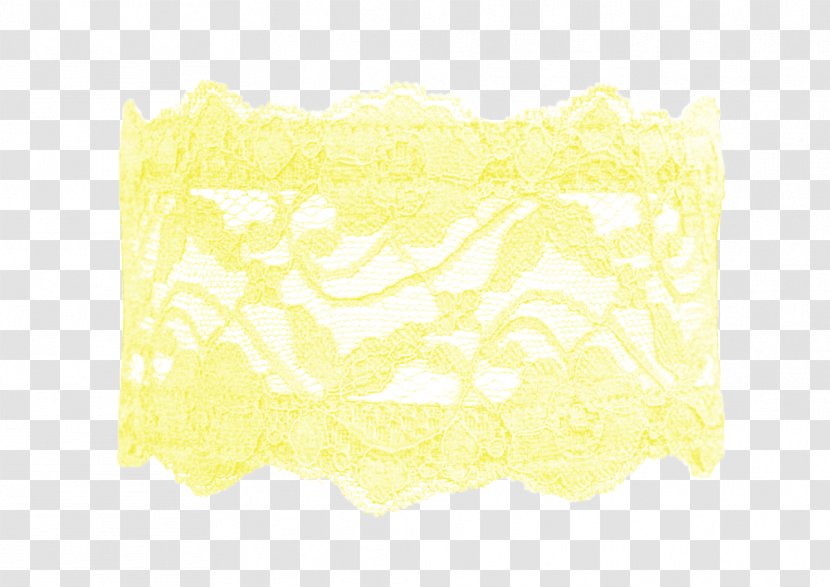 Rectangle - Yellow - Serrated Lace Transparent PNG