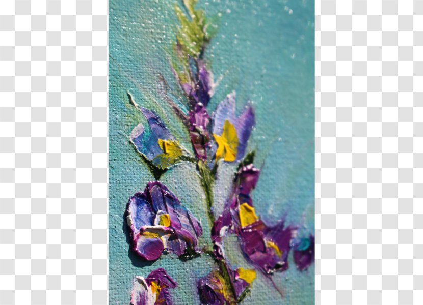 Painting Purple Violet Still Life Lilac - Lavender - Watercolor Flowers Transparent PNG