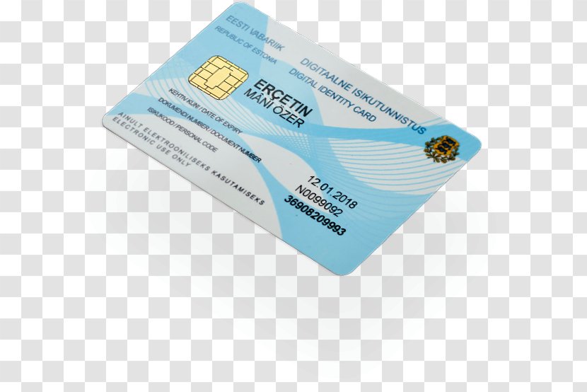 E-residency Of Estonia Electronic Identification Identity Document Estonian ID Card - Label - Credit Transparent PNG