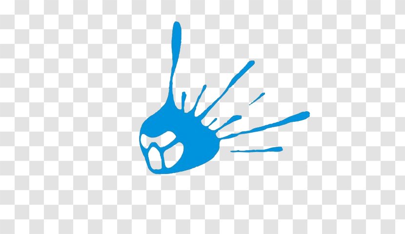 Clip Art Logo Finger Desktop Wallpaper Line - Blue - Topgun Watercolor Transparent PNG