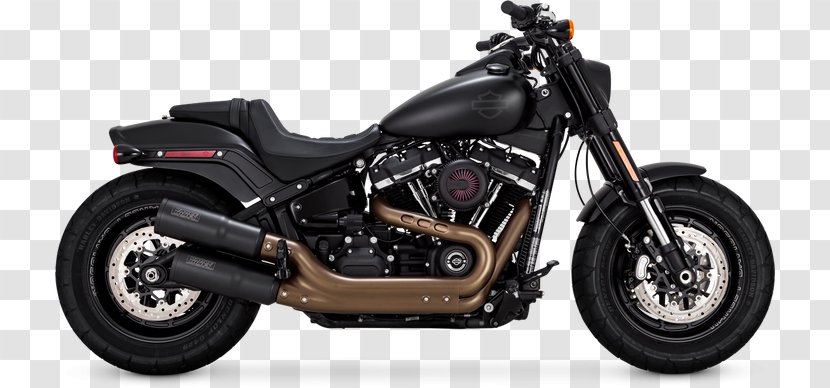 Harley-Davidson Fat Boy Softail Exhaust System Motorcycle - Automotive Wheel Transparent PNG