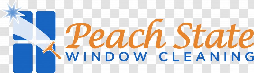 Peach State Window Cleaning Cleaner Rain - Blue - Brush Logo Transparent PNG