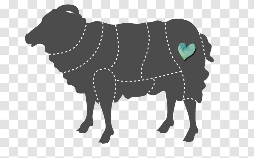 Lamb And Mutton Butcher Vector Graphics Primal Cut Clip Art - Cow Goat Family - Meat Transparent PNG