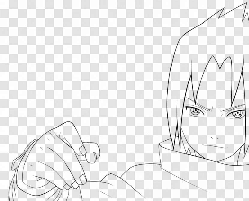 Sasuke Uchiha Itachi Line Art Drawing Sketch - Frame - Naruto Transparent PNG