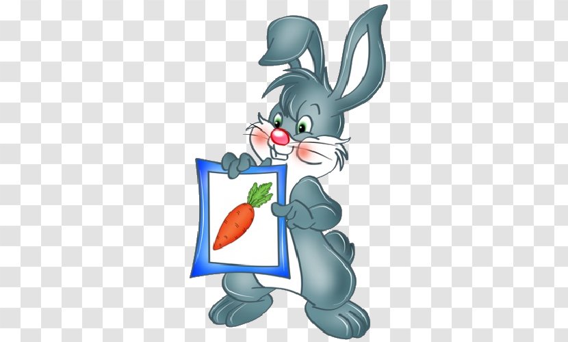Hare Rabbit Easter Bunny Drawing Clip Art - Cartoon Transparent PNG