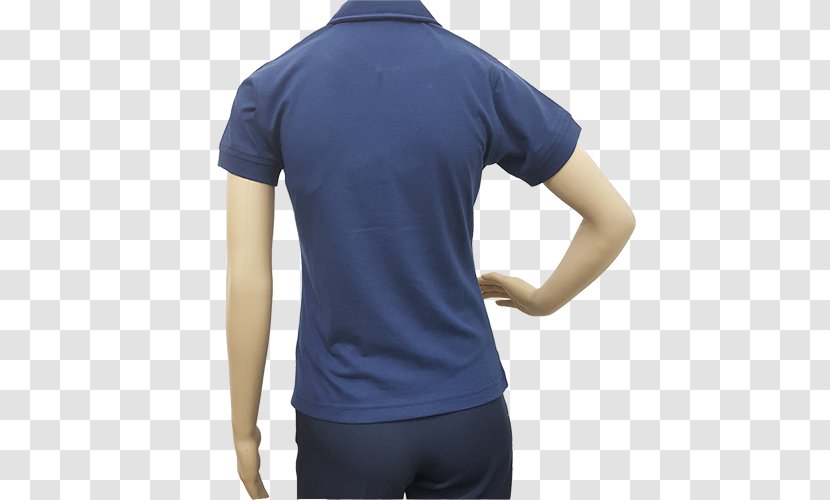 T-shirt Blue Polo Shirt Sleeve Collar - Textile Transparent PNG