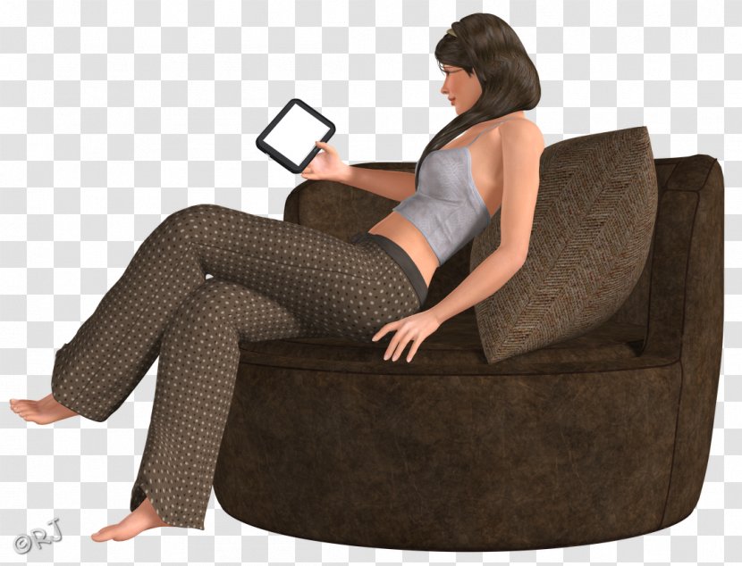 Recliner Couch Sitting Product Design - Bookworm Transparent PNG