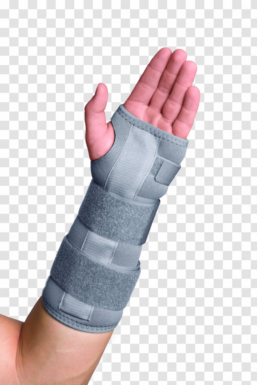 Thumb Spica Splint Wrist Forearm Carpal Tunnel - Repetitive Strain Injury - Hand Transparent PNG