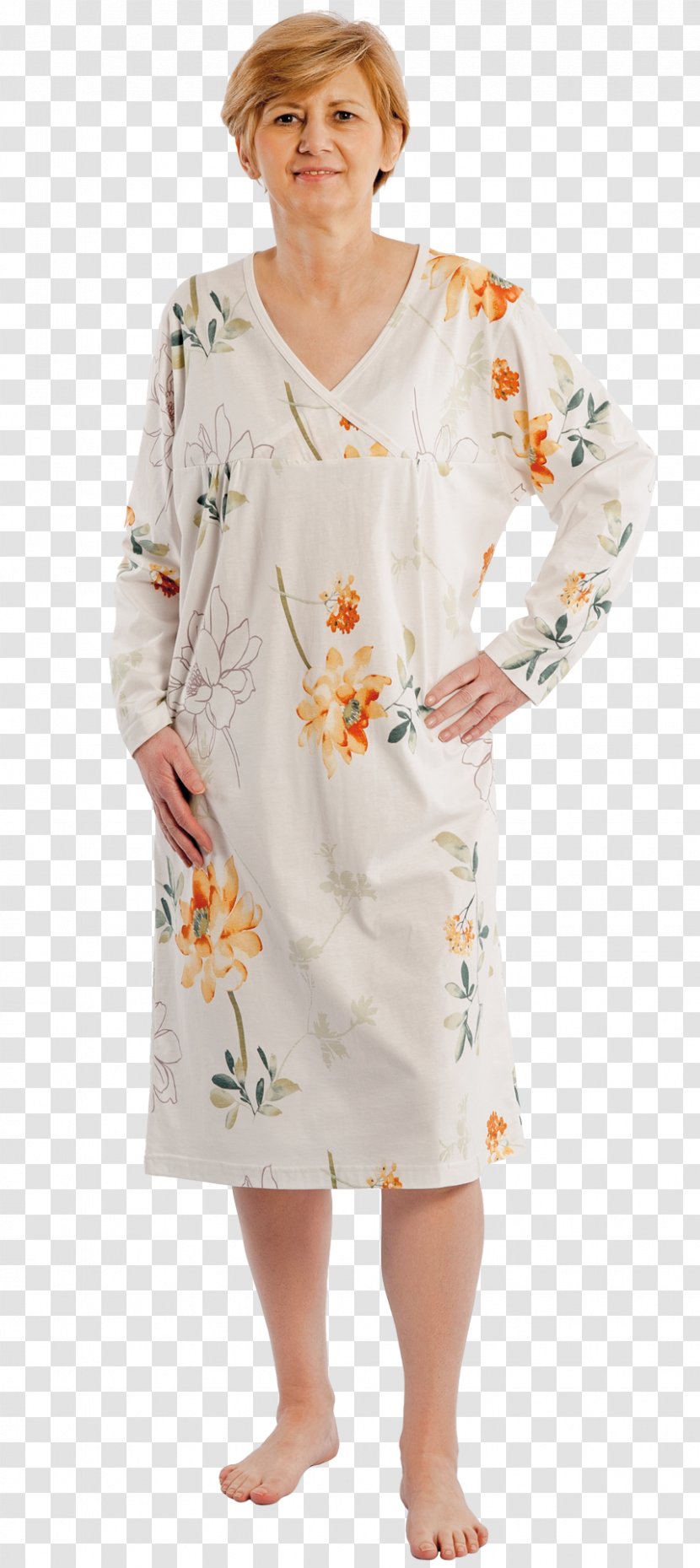 Robe Nightshirt Sleeve Pajamas Nightwear - Tree - Dress Transparent PNG