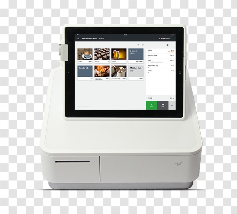 Point Of Sale Computer Hardware Software Cash Register Payment Terminal - System - Travle Transparent PNG