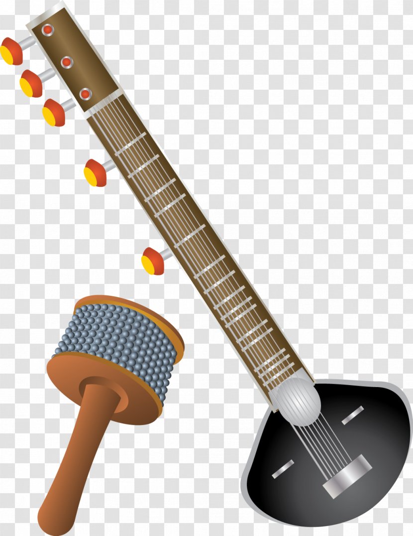 Ukulele Bass Guitar Musical Instruments Tiple Acoustic - Heart - Vintage Transparent PNG