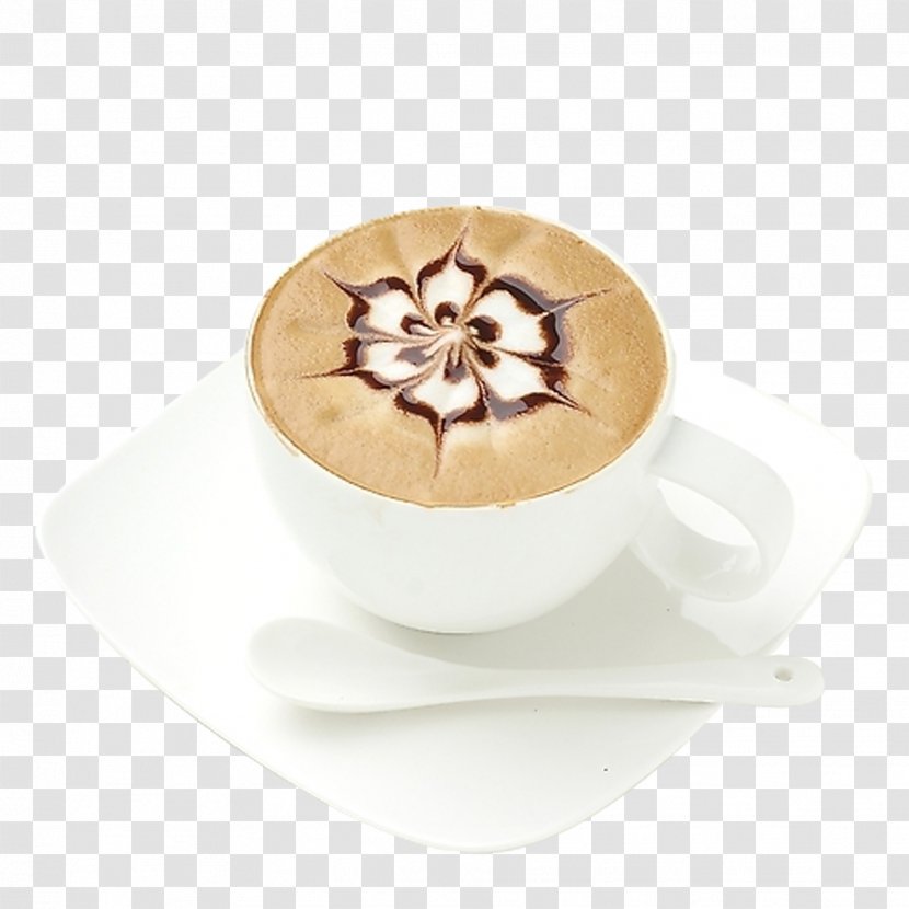 Latte Cappuccino Coffee Espresso Ristretto - Milk Transparent PNG